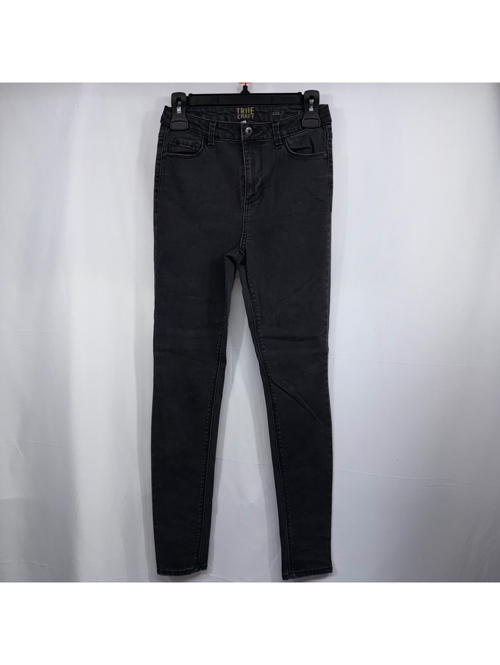 True Craft Women’s Size 7 Black Skinny Jeans Stretch